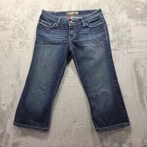 Buckle BKE Stella Capri Jeans Women's 29 Stretch Denim Low Rise Dark Wash